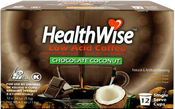 Chocolate Coconut Low Acid Keurig K-Cups (1 Carton (12 cups)