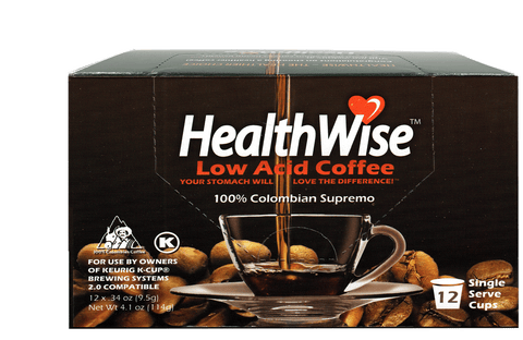 HealthWise Low Acid Keurig K-Cups (Each carton contains 12 k-cups)